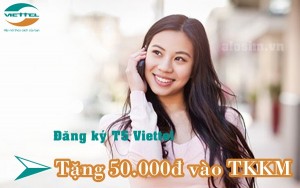 Viettel khuyến mãi gói T5, đổi 5k được tặng 50,000đ vào tài khoản