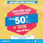 Vinaphone tặng 50% giá trị thẻ nạp ngày vàng 23/9/2016