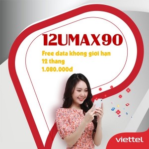 Đăng ký gói cước12UMAX90 mạng ViettelĐăng ký gói cước12UMAX90 mạng Viettel