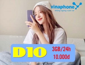 Đăng ký gói cước D10 mạng Vinaphone