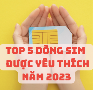 5 dòng sim được ưa chuộng năm 2023